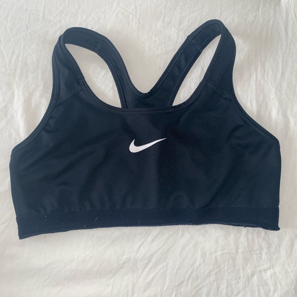 Nike Black Sports Bra with Racerback Design